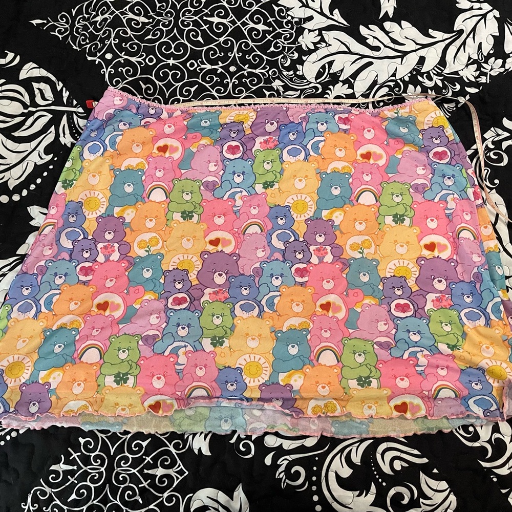 Care Bear mini shirt, multicolor very cute & sexy size 3x new without tags